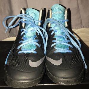 Nike Hyperfuse blue and black sneakers